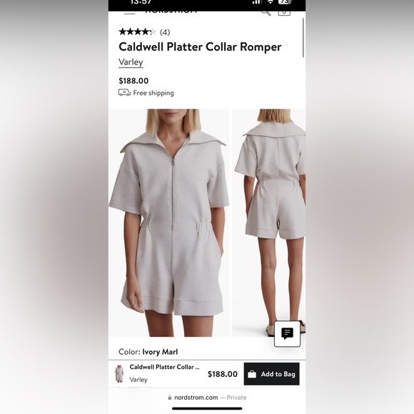 Valley Anthropologie Collar Romper - Picture 2 of 5